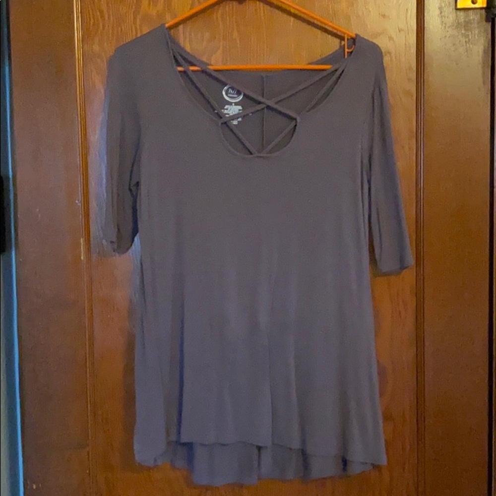 Purple 3/4 sleeve blouse